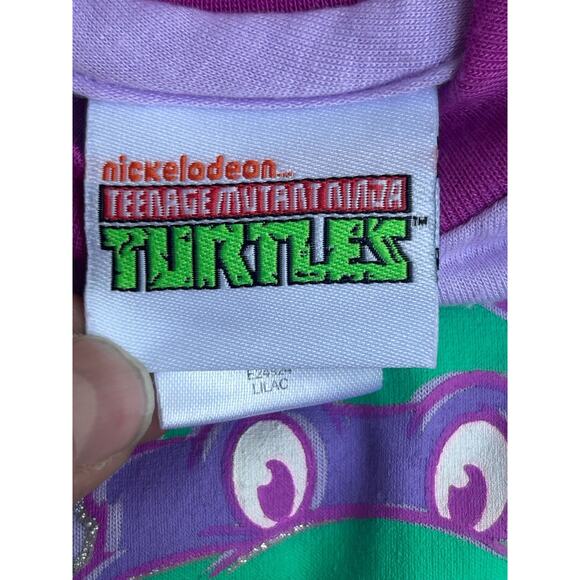 Vtg Girl Ninja Turtle Tank Purple Lilac 4T Nickelodeon - Picture 5 of 8